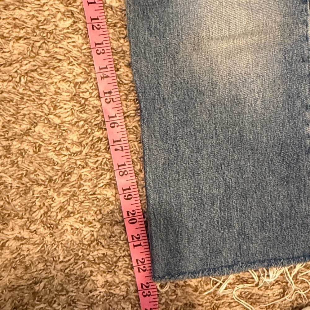 reformation cynthia high relaxed jean in antigua blue cropped - Picture 7 of 7